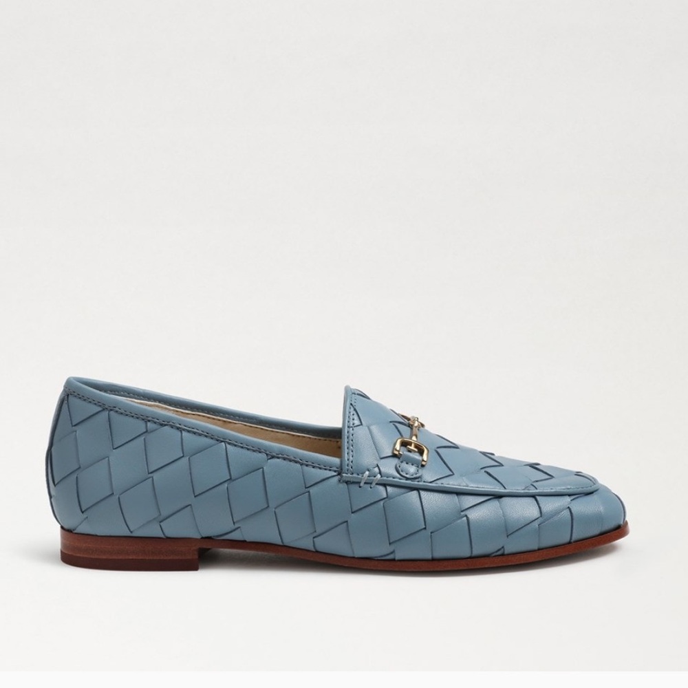 Sam Edelman Loraine Woven Loafer Sky Blue - Picture 5 of 10